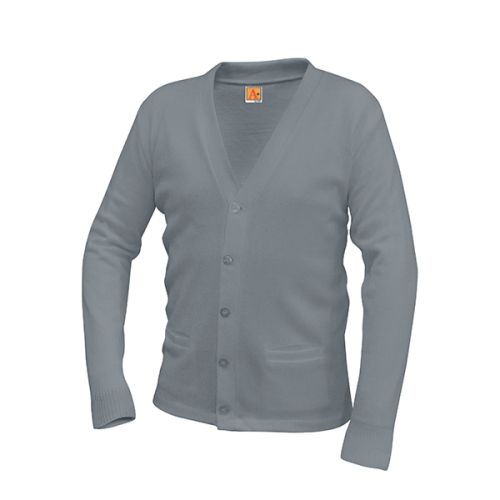SAS V-Neck Grey Cardigan Sweater