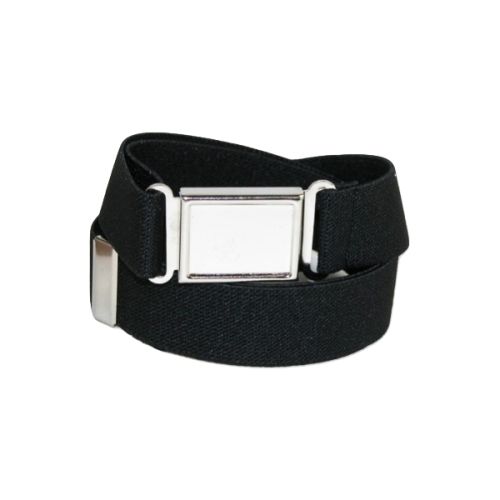 Elastic Belt with Magnetic Buckle Black