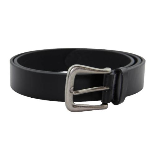 Smooth Leather Belt Black