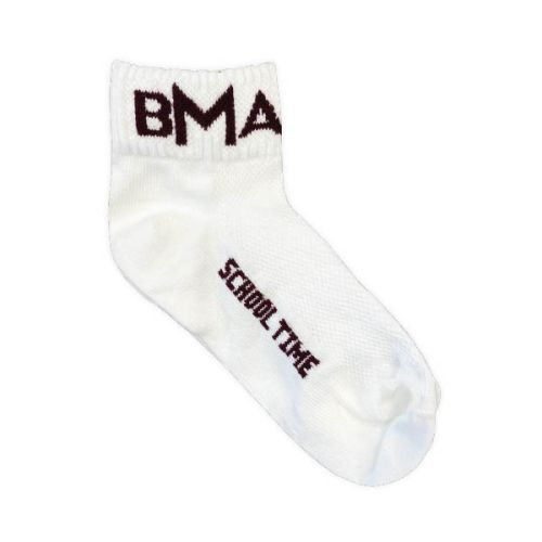 BMA White Logo Sock 
