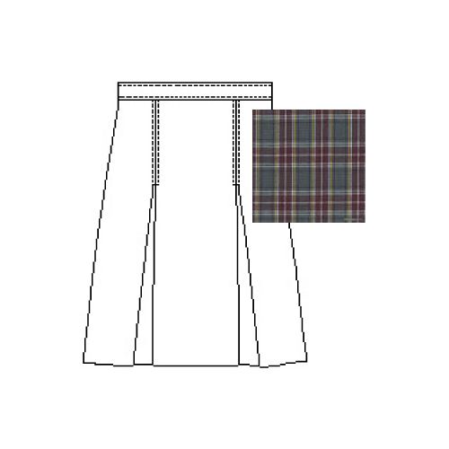 Box Pleat Skirt Half