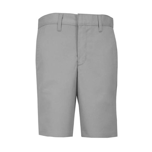BOYS MVP Flex Twill Flat Front Short Grey Slim