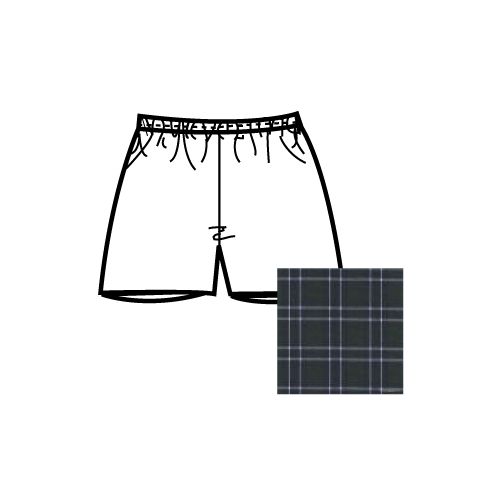 Plaid Pull On Short