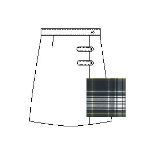 Two Button Tab Skort Regular