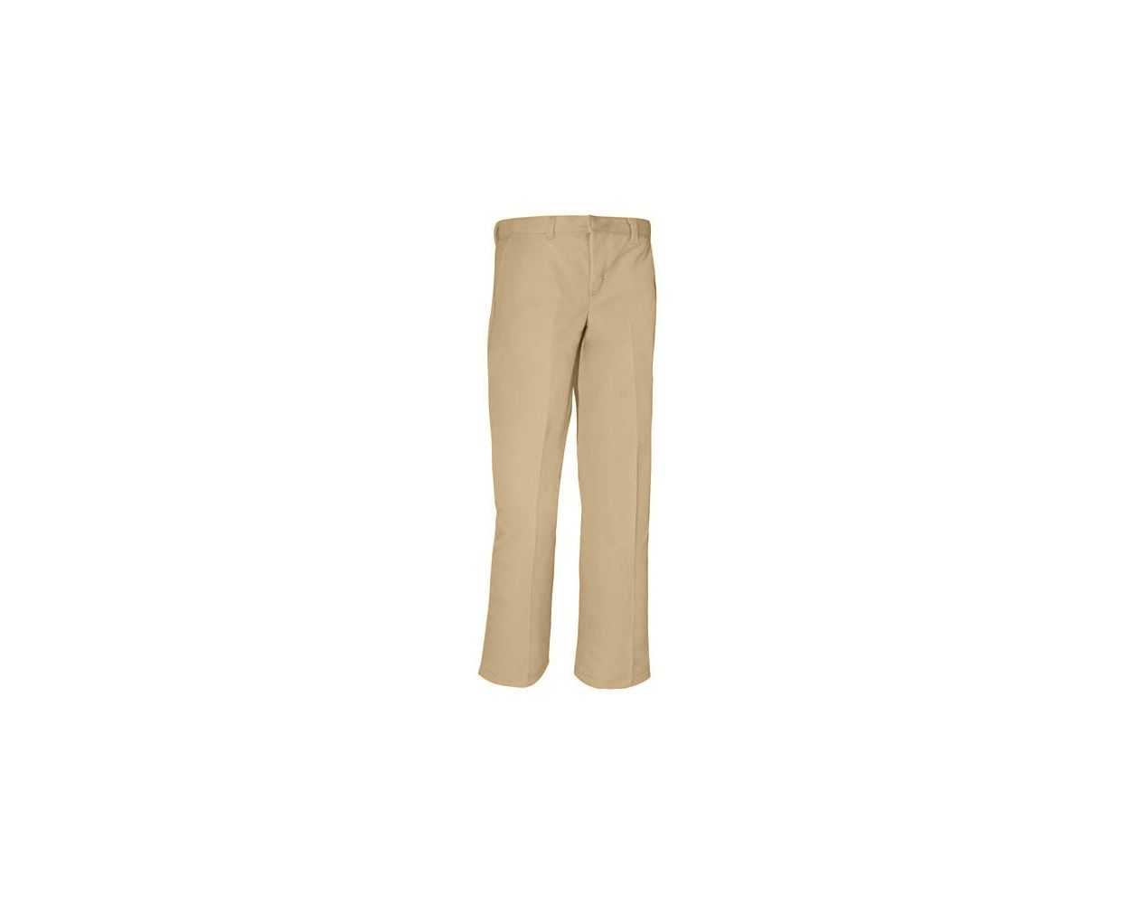 Khaki flat hot sale front pants