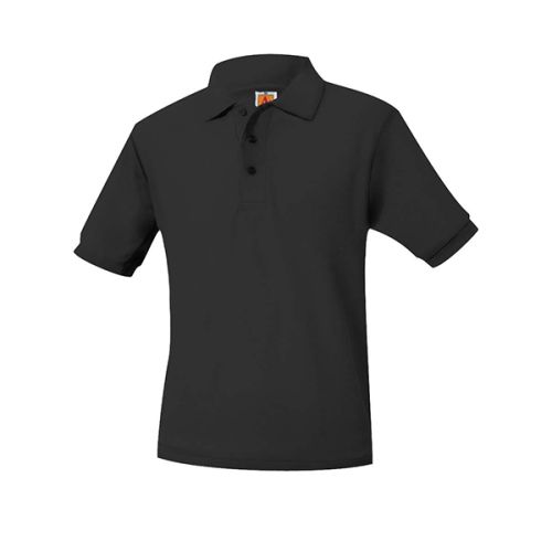 OAA BLACK PIQUE POLO