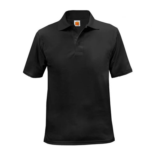 OAA Black Moisture Wicking Polo