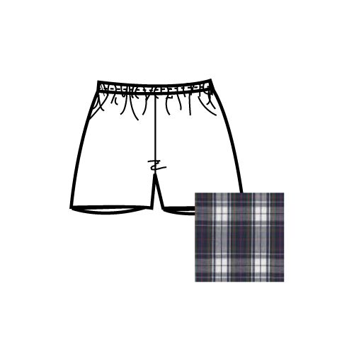 Plaid Pull On Short