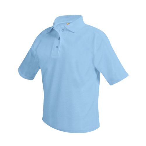 Unisex Jersey SS Polo Light Blue