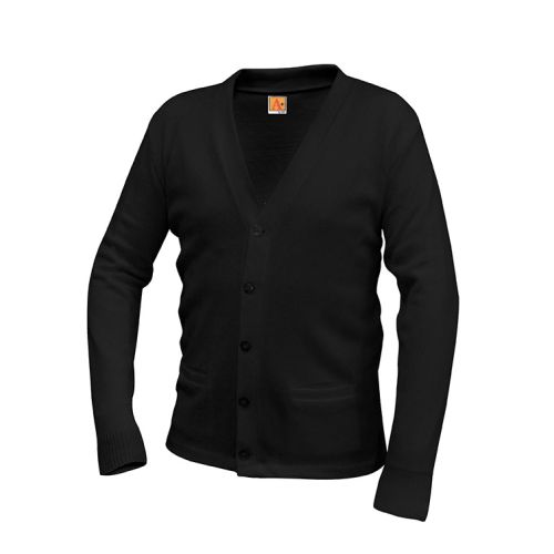 V-neck Cardigan Black